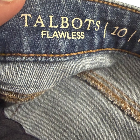 Talbots Flawless High Waist Modern Ankle Jeans Women's 10 Blue Stretch Denim - Picture 3 of 8